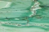 Polished Green Magneprase Slab - Western Australia #353709-1